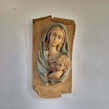 Religious Icon Madonna and Baby Jesus Plaque - Italy picture