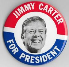 JIMMY CARTER  FOR PRESIDENT  VINTAGE RARE POLITICAL PINBACK/BUTTON 3.5 NEW/MINT picture