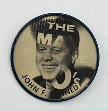 JOHN F KENNEDY JFK The Man For the 60's Button Vari-Vue  Hologram PIN USA Made picture