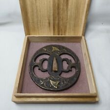 Tsuba Japan Edo Antique Large Tsuba Released by Collector Former Household Store picture