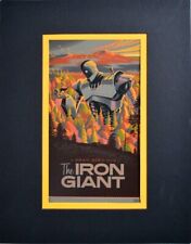 The IRON GIANT Professionally Matted PRINT Mondo Laurent Durieux art picture