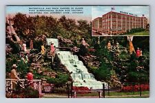Chicago IL-Illinois, Olson Rug Company, Waterfalls, Gardens Vintage Postcard picture