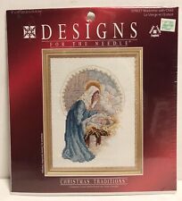 Designs For The Needle Madonna w/Child Christmas Cross Stitch Kit NEW 8 x 10 picture