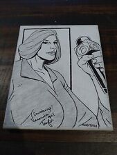 Tmnt Veronica Taylor Signed April O'neil Canvas Todd Tuttle IDW Comic Artist picture