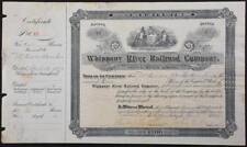 1896 New Jersey Whippany River Railroad Company Stock NJRR picture
