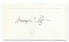 Henry Clarence Pitz Pitts Signed Card Autographed Signature Artist Illustrator picture