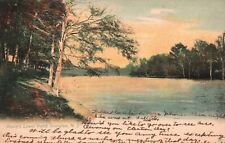 Vintage Postcard 1904 Drake's Lower Pond Forest Trees Irvington New Jersey NJ picture