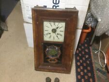 antique Waterbury clock company wall clock for restoration picture