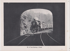VINTAGE TRAIN ENTERING TUNNEL PICTURES picture