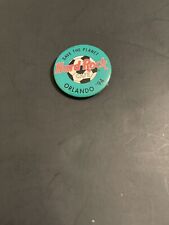 Vintage Hard Rock Cafe Save The Planet Orlando 94 Button Pin picture