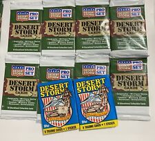 1991 Desert Storm Trading Cards Pro Set/Topps Unopened Packs Lot Of 10 picture