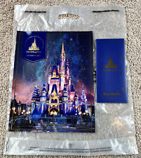 DISNEY PARKS Walt Disney World 50th Anniversary Commemorative Poster Bag & Map picture