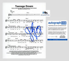 KATY PERRY AUTOGRAPH SIGNED TEENAGE DREAM SHEET MUSIC ACOA picture