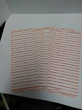45 Rpm Jukebox Blank Title Strips 8 Sheets Of 12 Strips Each Total 96,... picture