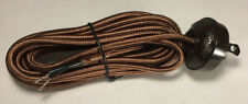 New 10 ft. Brown Rayon Lamp Cord Set with Antique Style Acorn Plug  #CS860 picture