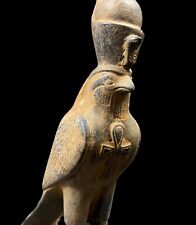 Rare piece of The Falcon-Headed God HORUS wearing double Crown of Egypt - picture
