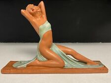 Vintage Art Deco Chalkware Plaster Figurine picture