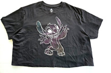 Disney Parks Stitch Crop Top Lilo & Stitch Woman T-Shirt 3XL New picture