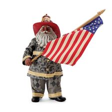 Possible Dreams Christmas Tribute 911 African American Fireman Figurine 6009189 picture