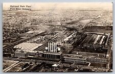 Highland Park Plant Ford Motor Company Aerial View Postcard R4 picture