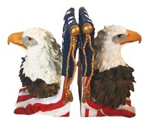 Vintage Avery 1998 American Flag Bald Eagle Book Ends 6