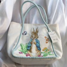 NEW Vintage Beatrix Potter PETER RABBIT  Tote Bag Easter Gingham Handles TAGS picture