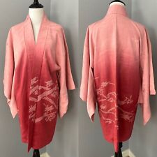 Vintage Stunning Pink Ombre Kimono Embroidered And Embossed picture
