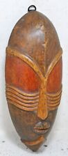 Vintage Wooden Wall Décor Tribal Mask Original Old Hand Carved Painted picture
