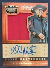 Eddie Montgomery 2014 Panini Country Music Silhouettes Silver /25 Patch Auto SSP picture