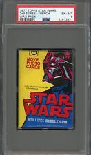 1977 Topps Star Wars Pack 2nd Series French Wrapper TOUGH PSA 6  picture