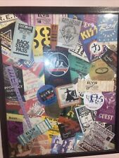 Autographed ticket stub Collage Including ALL of The Best Rock Bands picture