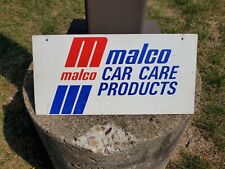 c.1970s Original Vintage Malco Car Care Products Metal Sign Gas Oil Soda Mike's  picture