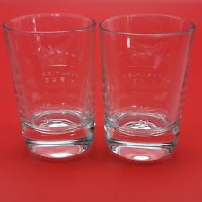 2 Bulleit Bourbon Frontier Whiskey Glasses Oval Heavyweight Mancave Barware Pub picture