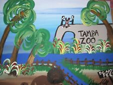Mafia Signed Original Henry Hill  Cosa Nostra Goodfellas Painting Tampa Zoo picture