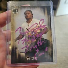 The walking dead, T-Dog, Iron E Singleton, Autographed Topps Trading Card picture