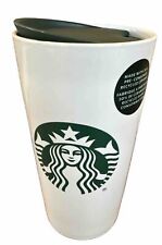 Starbucks 2023 Recycled Ceramic Coffee Mug Tumbler White Mermaid Siren 12 Oz picture