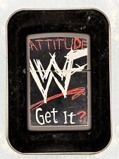 Vintage 2000 WWF Attitude Get It? Black Matte Zippo Lighter picture