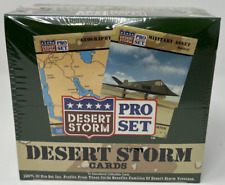Pro Set 1991 Desert Storm Military Trading Cards - New Unopened Sealed Vintage picture