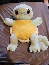 Vintage 1999 Pokemon Pillow Pal Squirtle Plush Full Body 90's Large 24” picture