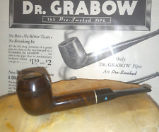 NICE VINTAGE USED ESTATE DR GRABOW SMALL BULLDOG BOWL PIPE CLEANED & POLISHED picture