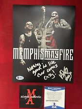 Matty Mullins Memphis May Fire signed 8x10 Photo Beckett COA Remade In Misery picture
