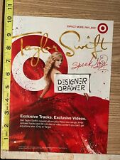 Taylor Swift 2010 Speak Now Album Promotional Print Ad Target Stores  picture