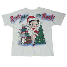 1997 Vintage Betty Boop Santa T-Shirt S.Stitch Made in USA Freeze picture