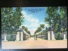 Vintage Postcard 1948 Club House Entrance Hialeah Race Course Miami Florida (FL) picture