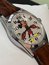 Vintage Walt Disney Productions Swiss Made Mechanical 35mm Mickey Mouse Watch picture