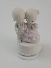  PRECIOUS MOMENTS MUSICAL FIGURINE BOY AND GIRL , HUSBAND WIFE MARRIED MARRIAGE  picture