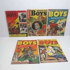 Calling All Boys #9,14,15,16,17 *Lot of 5* Golden Age Comics 1946 VG- to VG/FN picture