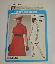 Vintage Vogue Americana Pattern CUT & COMPLETE 2056 BILL BLASS Dress 16 Bust 38 picture