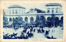 Railway Station Italy Napoli Centrale Built 1860s Torn Down 1960s Postcard picture