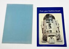 Star Wars 1977 Get Well greeting card R2D2 unused drawing board w/ envelope picture